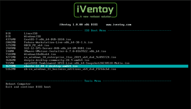 iVentoy(U盘启动程序制作工具) v1.0.23 中文绿色版-玉桂狗